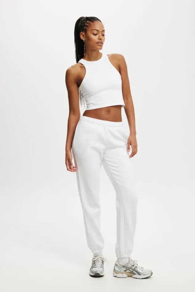 Cotton On SweatsandHoodies Plush Essential Gym Sweatpant White 8211 Women