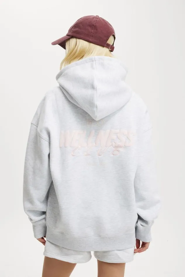 Cotton On SweatsandHoodies Plush Premium Graphic Hoodie Cloudy Grey Marlewellness Club Cherry Dream 8211 Women Cotton On SweatsandHoodies Plush Premium Graphic Hoodie Cloudy Grey Marlewellness Club Cherry Dream 8211 Women