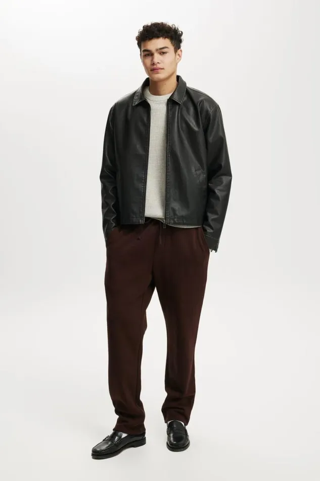 Cotton On Sweats and Hoodies Relaxed Track Pant Dark Oak 8211 Men
