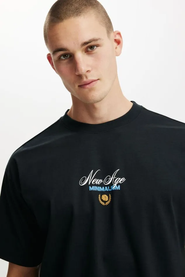 Cotton On Tees and Tanks Box Fit Text TShirt Cloud Pinkroyel Regency 8211 Men Cotton On Tees and Tanks Box Fit Text TShirt Cloud Pinkroyel Regency 8211 Men