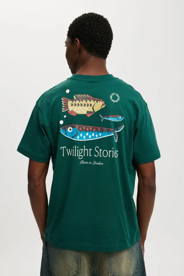 Cotton On Tees and Tanks Loose Fit Art TShirt Evergreentwilight Stories 8211 Men Cotton On Tees and Tanks Loose Fit Art TShirt Evergreentwilight Stories 8211 Men