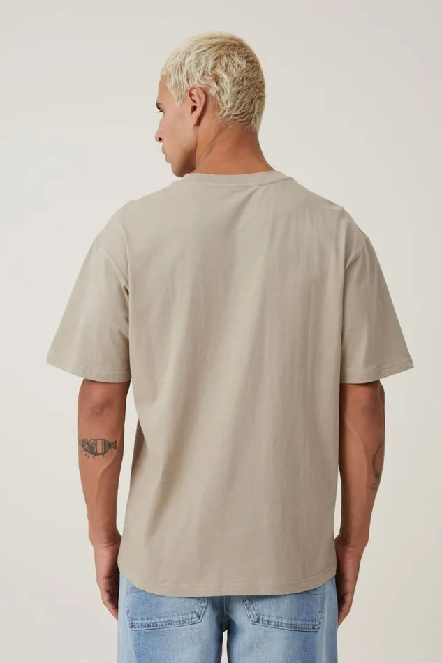 Cotton On Tees and Tanks Loose Fit College TShirt Gravel Stone Bricklane Phys Ed 8211 Men Cotton On Tees and Tanks Loose Fit College TShirt Gravel Stone Bricklane Phys Ed 8211 Men