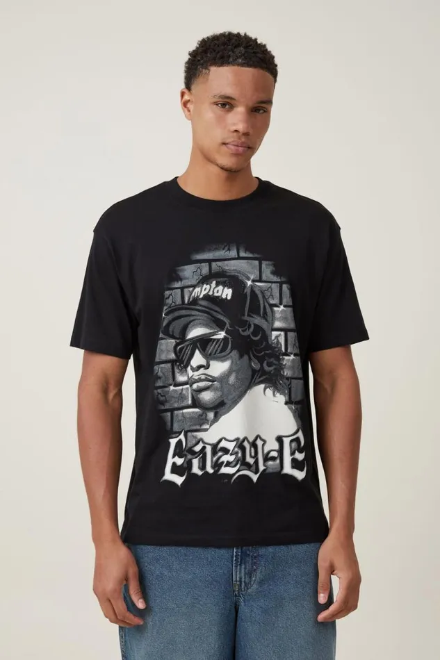 Cotton On Tees and Tanks Loose Fit Music TShirt Lcn Mt Blackeazy E 8211 Airbrush 8211 Men Cotton On Tees and Tanks Loose Fit Music TShirt Lcn Mt Blackeazy E 8211 Airbrush 8211 Men