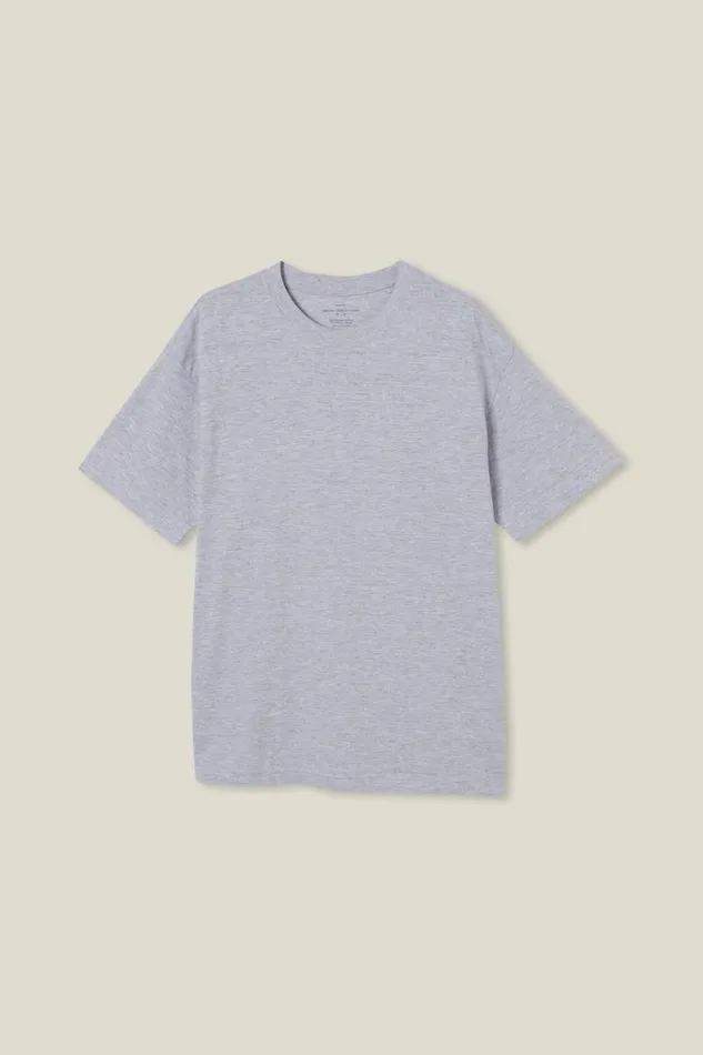 Cotton On Tees and Tanks Organic Loose Fit TShirt Light Grey Marle 8211 Men Cotton On Tees and Tanks Organic Loose Fit TShirt Light Grey Marle 8211 Men