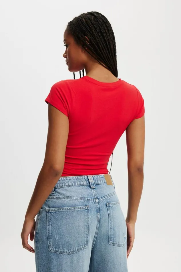 Cotton On Tops All Day Crew Tee Scarlet Red 8211 Women Cotton On Tops All Day Crew Tee Scarlet Red 8211 Women