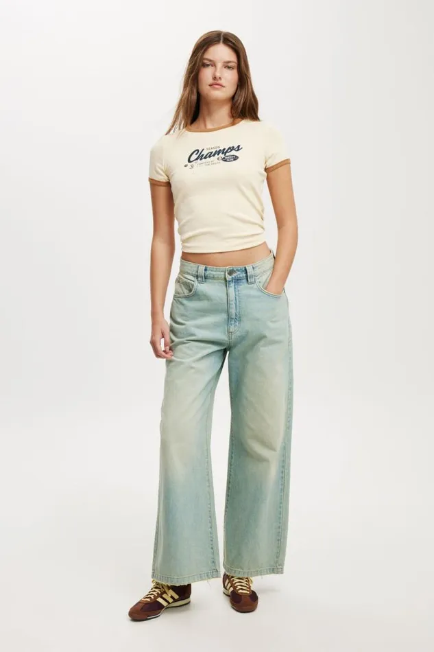 Cotton On Tops Fitted Graphic Longline Tee Champs Birch 8211 Women Cotton On Tops Fitted Graphic Longline Tee Champs Birch 8211 Women