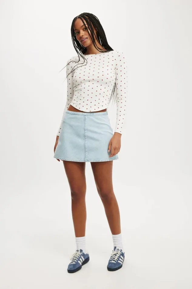 Cotton On Tops Sasha Pointelle Low Back Long Sleeve Top Rozzy Rose 8211 Women Cotton On Tops Sasha Pointelle Low Back Long Sleeve Top Rozzy Rose 8211 Women