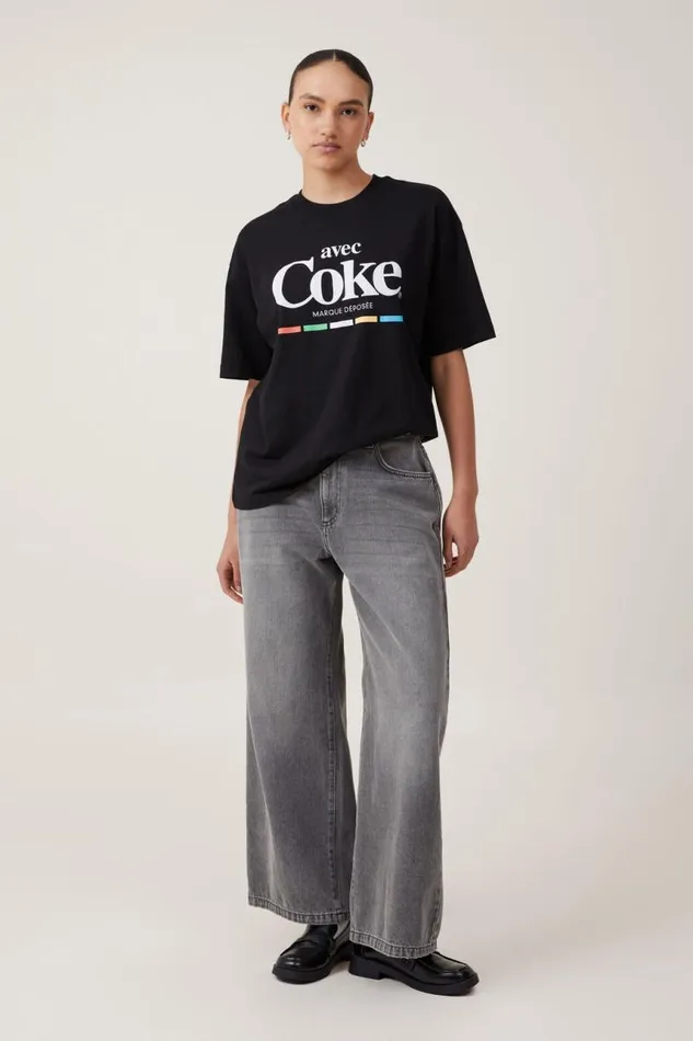 Cotton On Tops The Lcn Boxy Graphic Tee Lcn Cok Coca Cola Coke Black 8211 Women Cotton On Tops The Lcn Boxy Graphic Tee Lcn Cok Coca Cola Coke Black 8211 Women