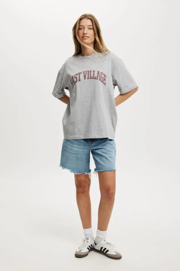 Cotton On Tops The Premium Boxy Graphic Tee East Village Winter Grey Marle 8211 Women Cotton On Tops The Premium Boxy Graphic Tee East Village Winter Grey Marle 8211 Women