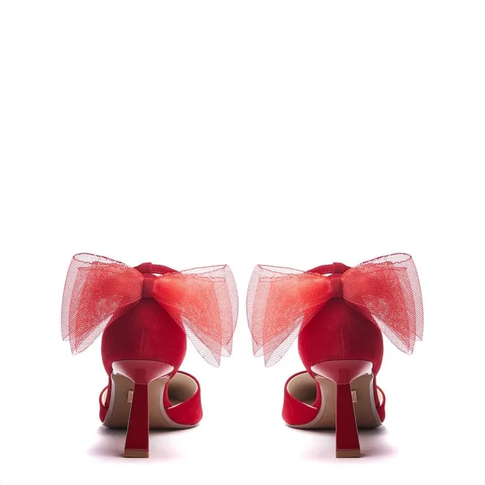 Court Shoes Women Moda In Pelle Hayzel Red Suede