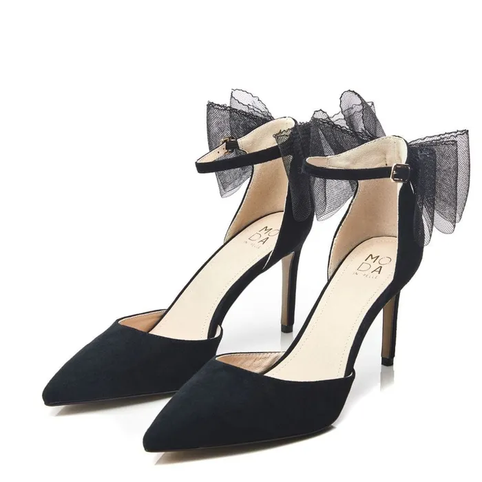 Court Shoes Women Moda In Pelle Jazlyne Black Suede
