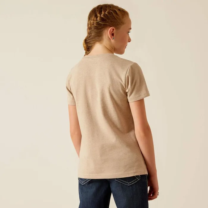 Cowgirl Desert TShirt Oatmeal Heather Kids Ariat TShirts and Polos Cowgirl Desert TShirt Oatmeal Heather Kids Ariat TShirts and Polos