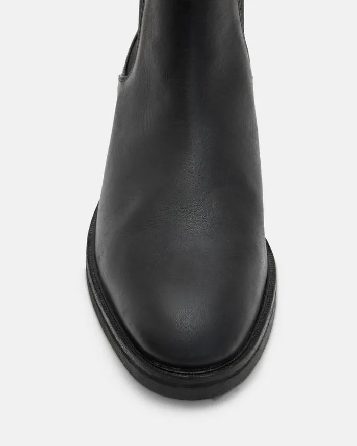 Creed Leather Chelsea Boots Black Men AllSaints Shoes and Boots