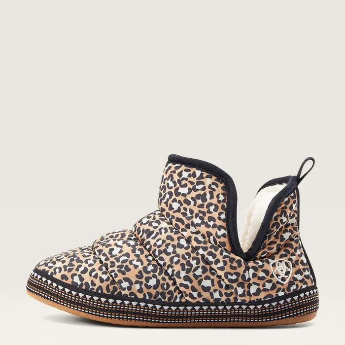 Crius Bootie Slipper Tan Leopard Print Women Ariat Slippers Crius Bootie Slipper Tan Leopard Print Women Ariat Slippers