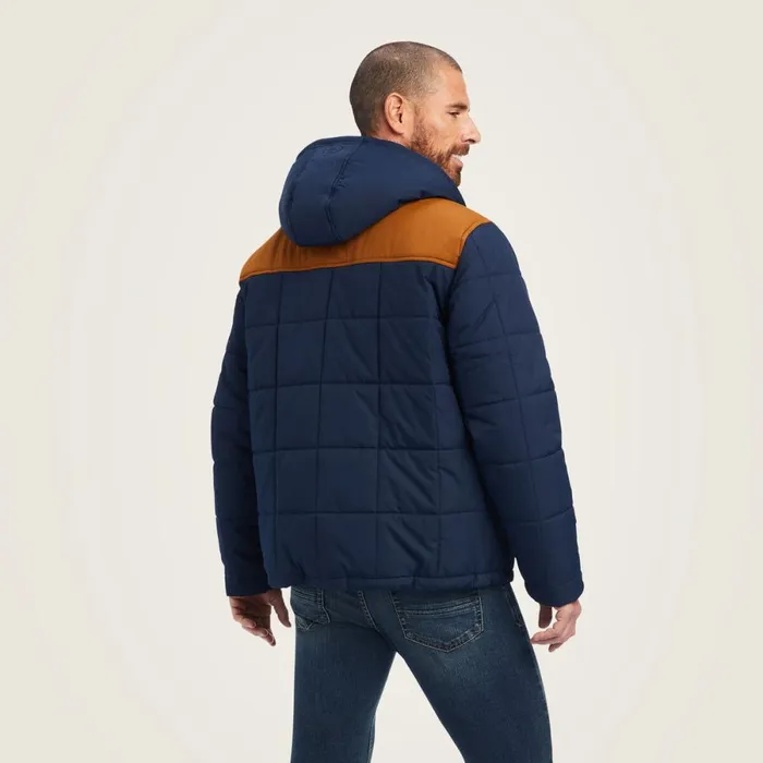 Crius Hooded Insulated Jacket Navy Men Ariat Jackets and Vests Crius Hooded Insulated Jacket Navy Men Ariat Jackets and Vests