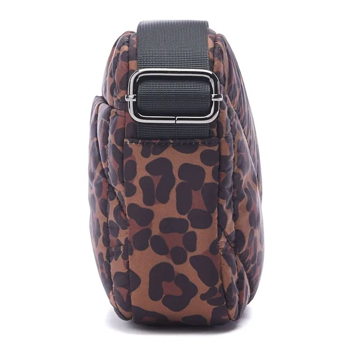 Crossbody Bags Women Moda In Pelle Azani Bag Dark Leopard Nylon