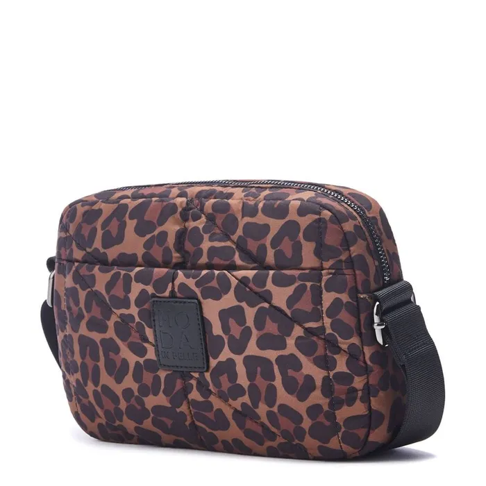 Crossbody Bags Women Moda In Pelle Azani Bag Dark Leopard Nylon