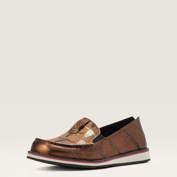 Cruiser Metallic Bronze Pink Steerhead Women Ariat Shoes and Sneakers