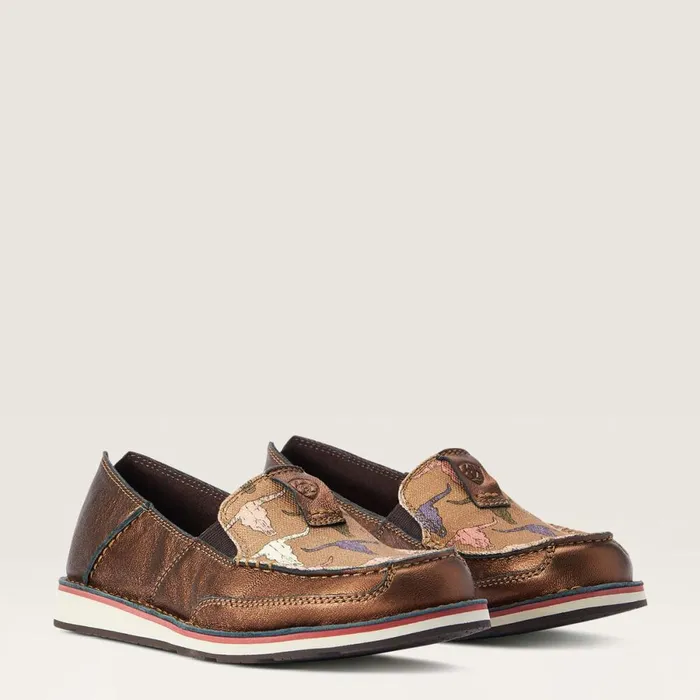 Cruiser Metallic Bronze Pink Steerhead Women Ariat Shoes and Sneakers Cruiser Metallic Bronze Pink Steerhead Women Ariat Shoes and Sneakers