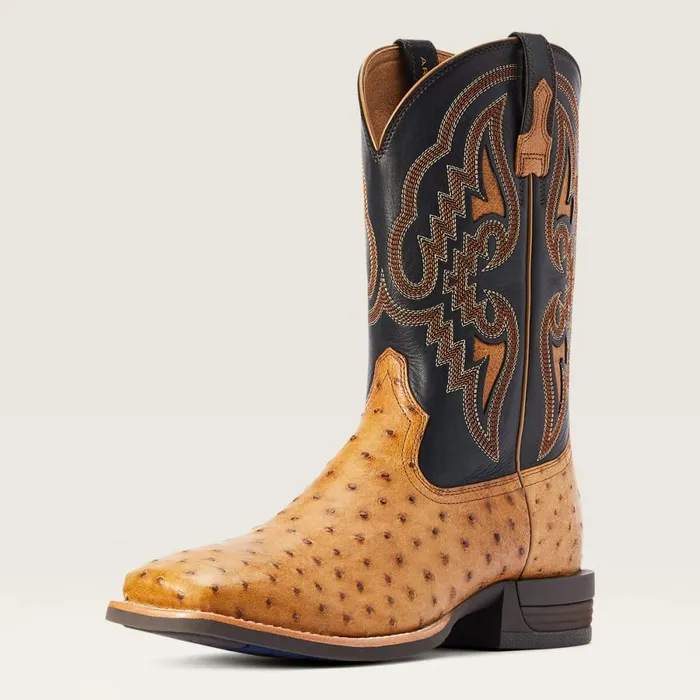 Dagger Western Boot Antique Saddle Fq Ostrich Men Ariat Western Boots