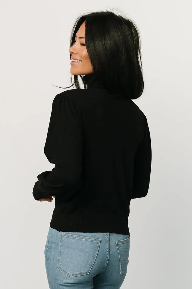 Danica Turtleneck Knit Top Black Women Baltic Born Blouses Shirts Danica Turtleneck Knit Top Black Women Baltic Born Blouses Shirts