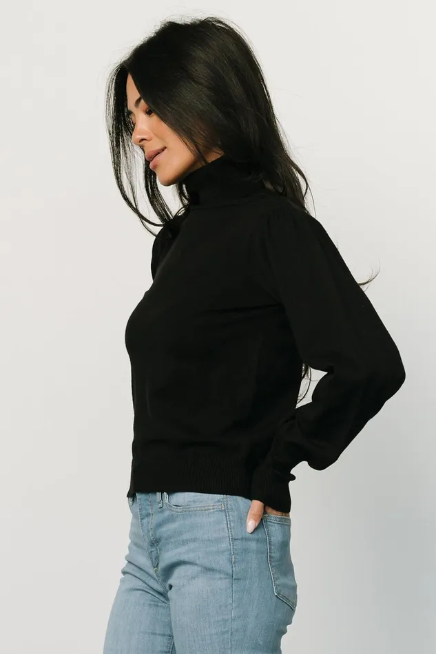 Danica Turtleneck Knit Top Black Women Baltic Born Blouses Shirts Danica Turtleneck Knit Top Black Women Baltic Born Blouses Shirts