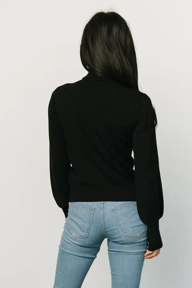 Danica Turtleneck Knit Top Black Women Baltic Born Blouses Shirts Danica Turtleneck Knit Top Black Women Baltic Born Blouses Shirts
