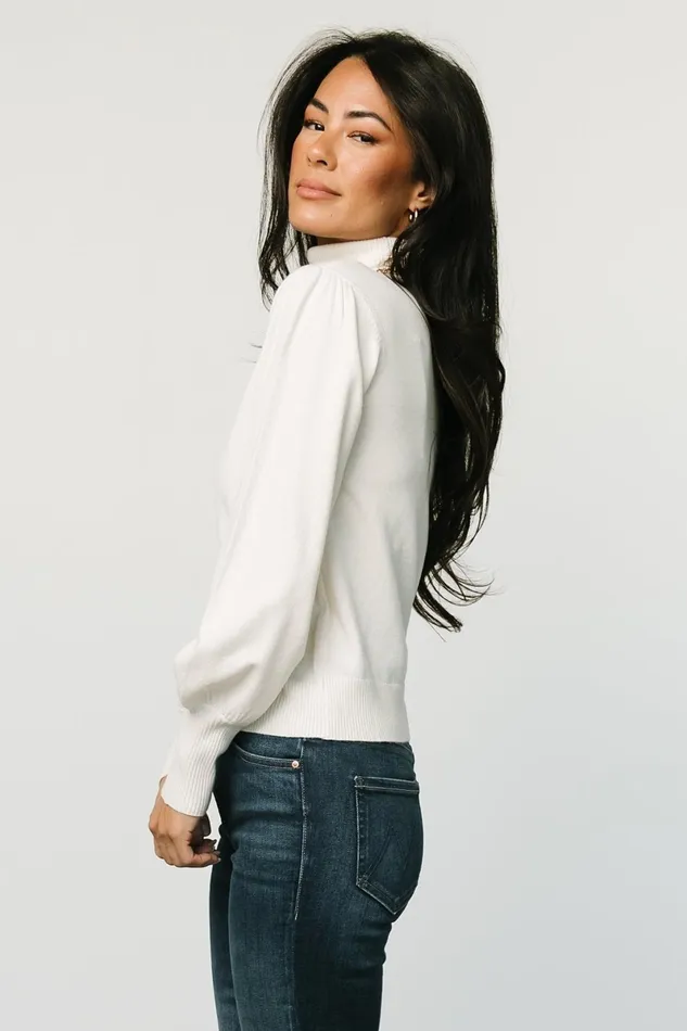 Danica Turtleneck Knit Top Ivory Women Baltic Born Blouses Shirts Danica Turtleneck Knit Top Ivory Women Baltic Born Blouses Shirts