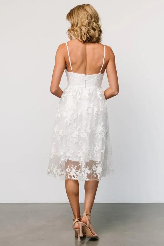Dante Applique Midi Dress Off White Women Baltic Born Tulle Styles Dante Applique Midi Dress Off White Women Baltic Born Tulle Styles