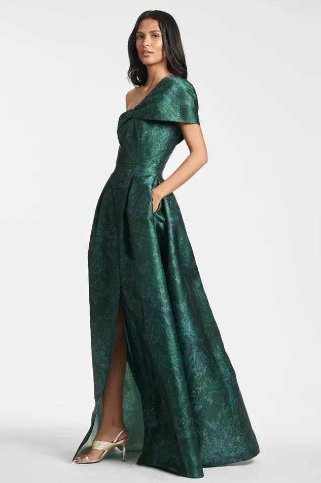 Deliah Gown 8211 Malachite Bouquet Multi Women Sachin and Babi Evening