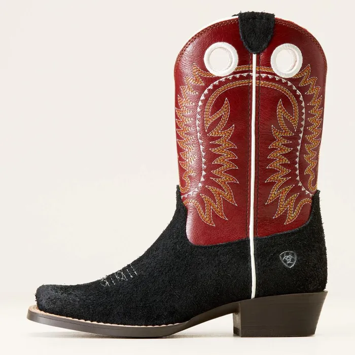 Derby Monroe Western Boot Black Roughout Kids Ariat Big Kids039 Footwear Derby Monroe Western Boot Black Roughout Kids Ariat Big Kids039 Footwear