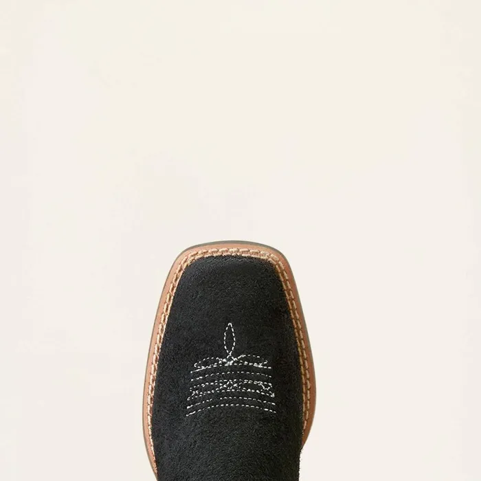 Derby Monroe Western Boot Black Roughout Kids Ariat Big Kids039 Footwear Derby Monroe Western Boot Black Roughout Kids Ariat Big Kids039 Footwear