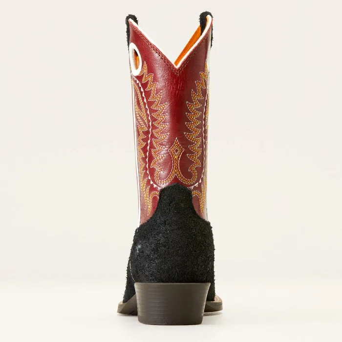 Derby Monroe Western Boot Black Roughout Kids Ariat Big Kids039 Footwear Derby Monroe Western Boot Black Roughout Kids Ariat Big Kids039 Footwear