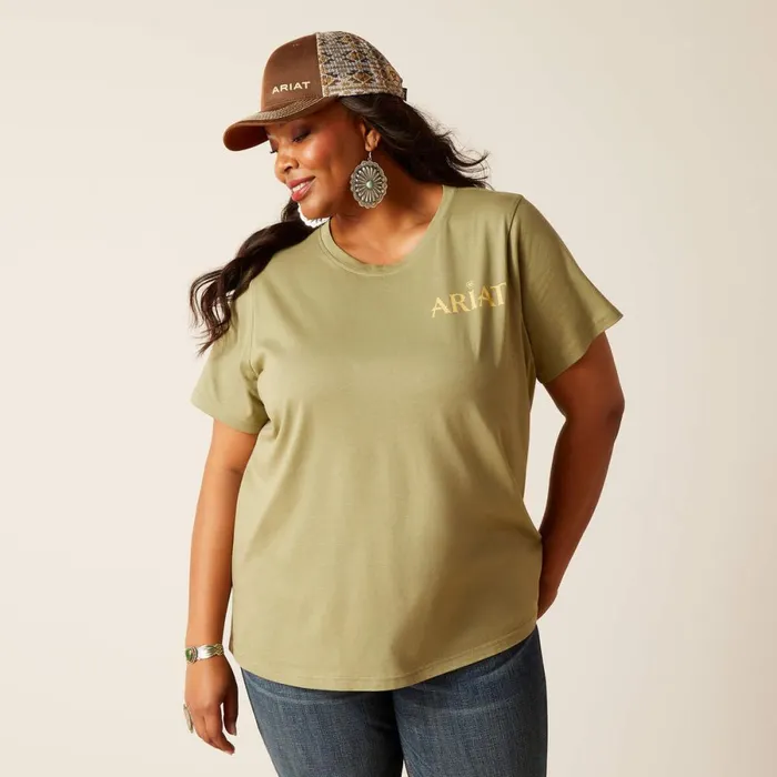 Desert Scene TShirt Oil Green Women Ariat TShirts and Tops Desert Scene TShirt Oil Green Women Ariat TShirts and Tops