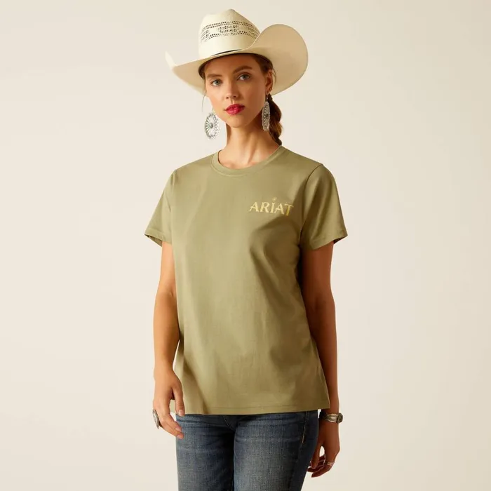 Desert Scene TShirt Oil Green Women Ariat TShirts and Tops Desert Scene TShirt Oil Green Women Ariat TShirts and Tops