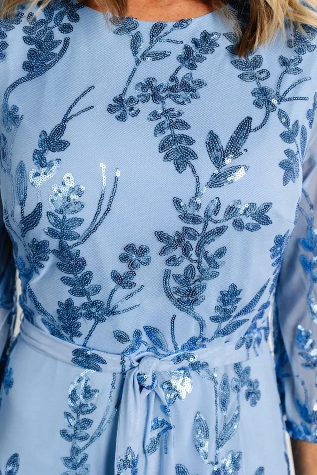 Destiny Sequin Maxi Dress Blue Women Baltic Born Embellished Sequin Destiny Sequin Maxi Dress Blue Women Baltic Born Embellished Sequin