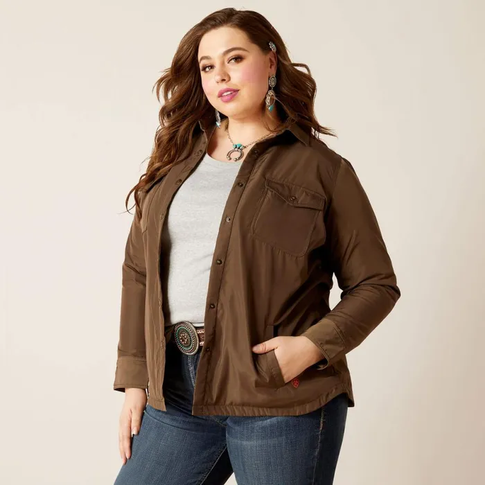 Dilon Shirt Jacket Canteen Women Ariat Jackets and Vests Dilon Shirt Jacket Canteen Women Ariat Jackets and Vests