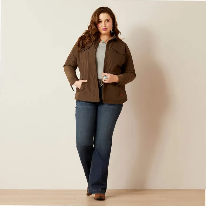 Dilon Shirt Jacket Canteen Women Ariat Jackets and Vests Dilon Shirt Jacket Canteen Women Ariat Jackets and Vests