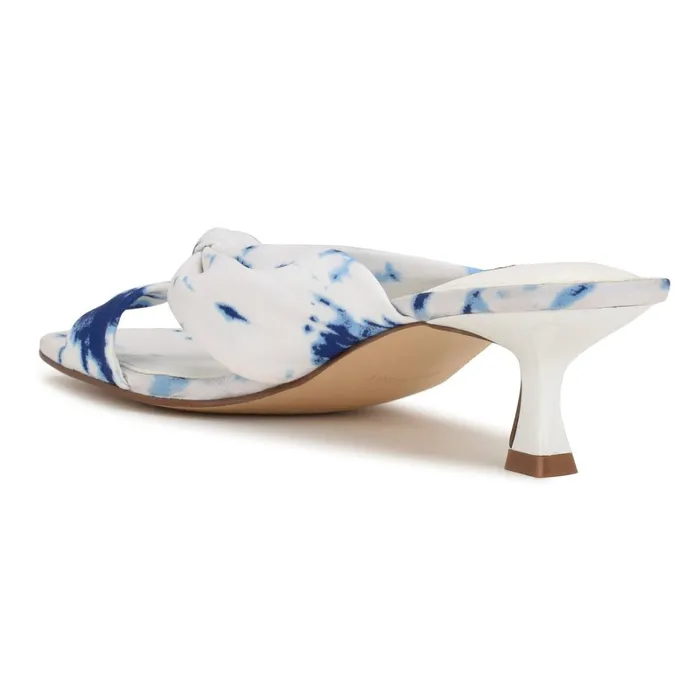 Dipa Heeled Slide Sandals Whiteblue Tie Dye Women Nine West Low Heel Dipa Heeled Slide Sandals Whiteblue Tie Dye Women Nine West Low Heel