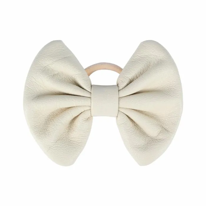 Donsje Amsterdam Accessories Baby Floor Hair Tie Cream Sheep Leather