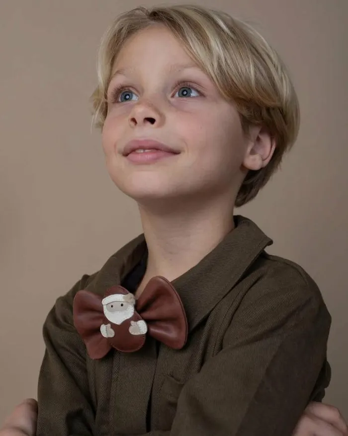 Donsje Amsterdam Accessories Baby Jery Bow Tie Burgundy Classic Leather