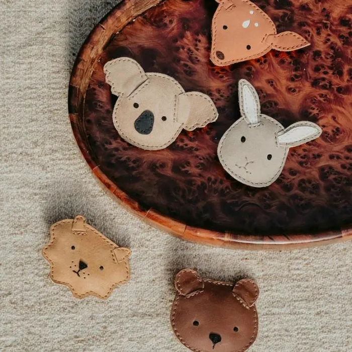 Donsje Amsterdam Accessories Baby Josy Classic Hair Tie Walnut Nubuck