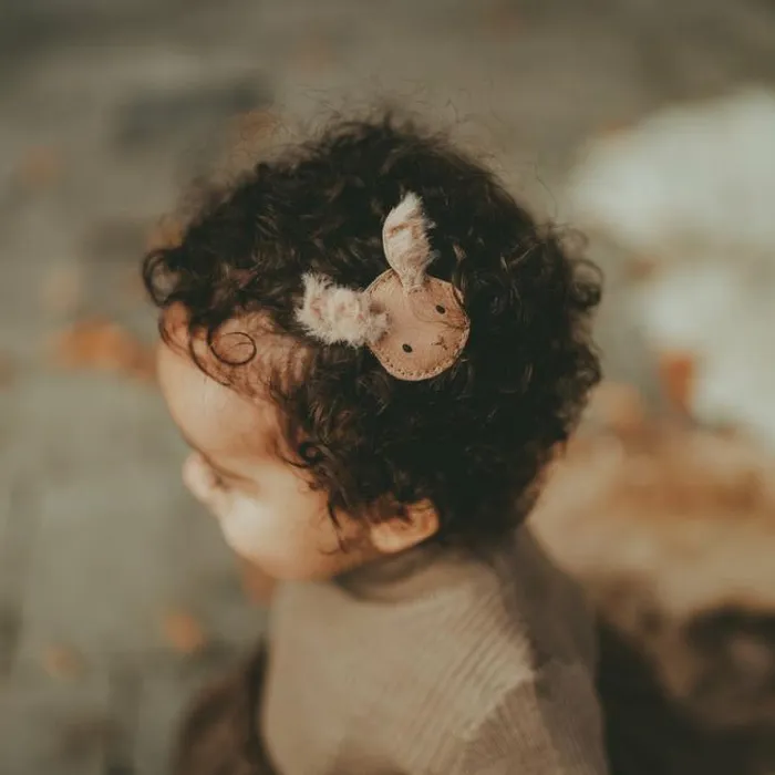Donsje Amsterdam Accessories Baby Josy Exclusive Hairclip Light Rust Leather