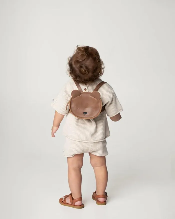 Donsje Amsterdam Accessories Baby Kapi Classic Backpack Cognac Classic Leather