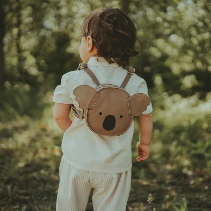 Donsje Amsterdam Accessories Baby Kapi Classic Backpack Truffle Nubuck