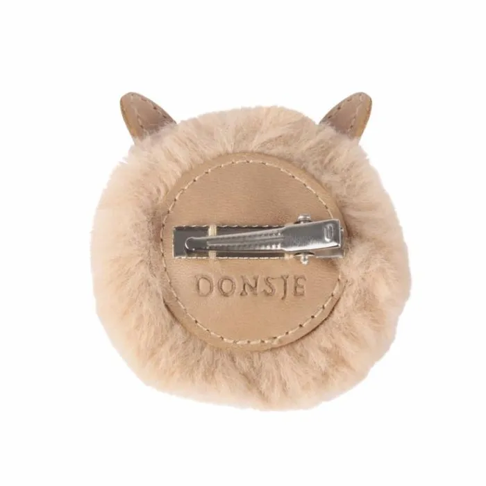 Donsje Amsterdam Accessories Baby Ploto Hairclip Warm Beige Soft Faux Fur