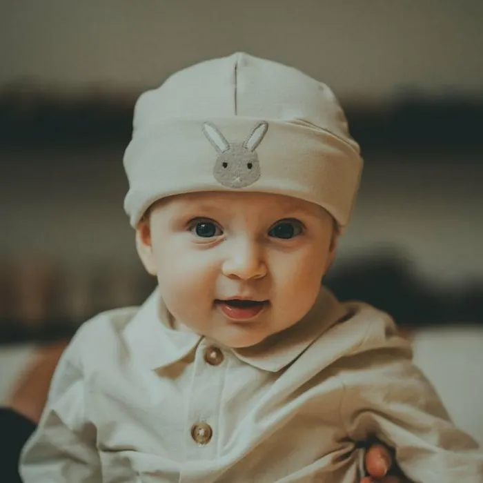 Donsje Amsterdam Accessories Baby Qeller Hat Warm White Donsje Amsterdam Accessories Baby Qeller Hat Warm White