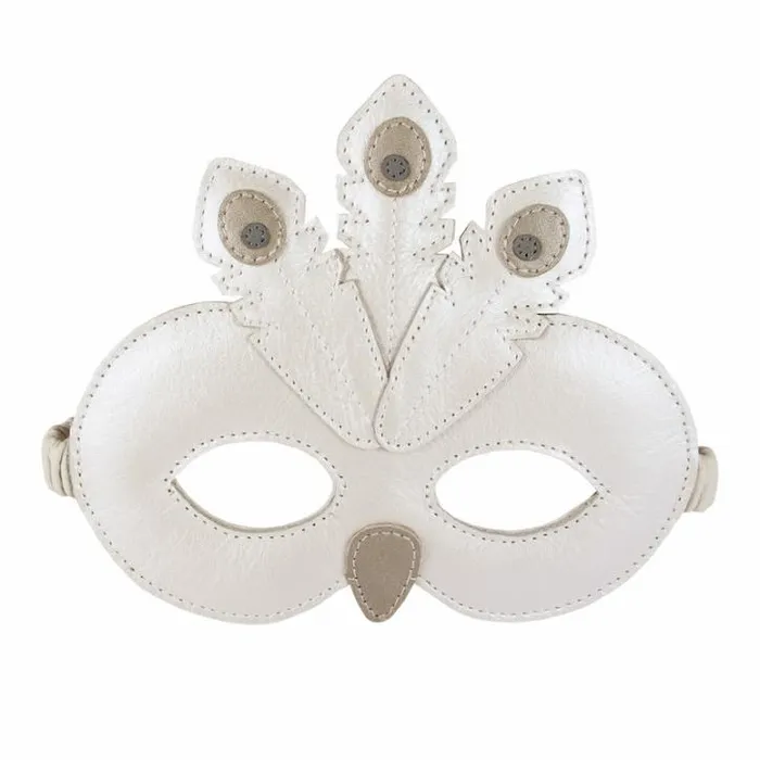 Donsje Amsterdam Accessories Baby Tieri Mask Off White Metallic Leather