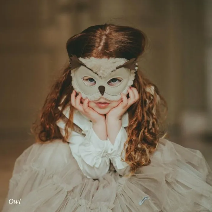 Donsje Amsterdam Accessories Baby Tieri Mask Off White Metallic Leather