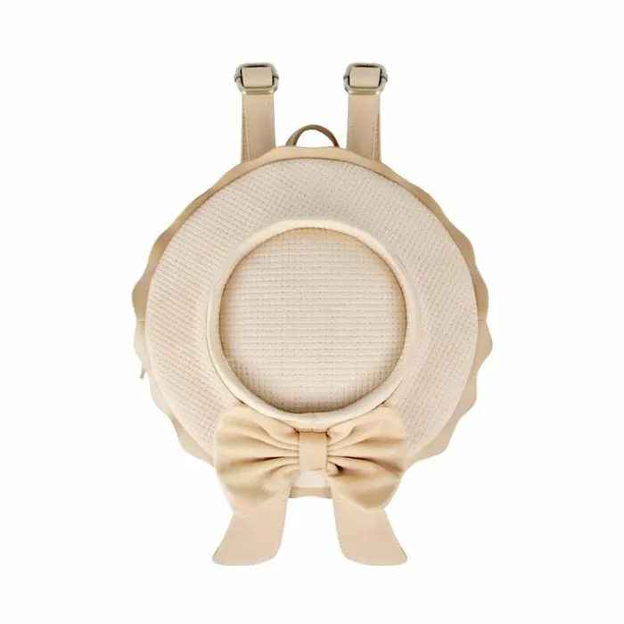 Donsje Amsterdam Accessories Baby Tozi Backpack Powder Square Stamped Nubuck